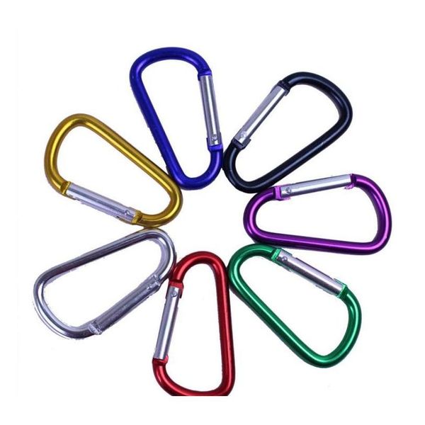 

carabiner ring keyrings key chains outdoor sports camp snap clip hook keychain hiking aluminum metal convenient h bbykrl alice_bag