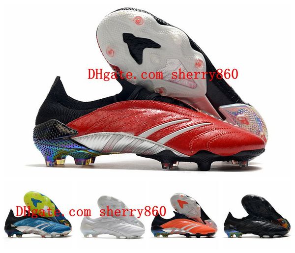 

2021 mens soccer shoes cleats predator archive limited edition fg football boots, White;red