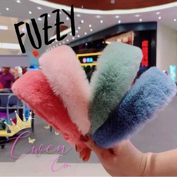 

hair accessories sweet retro ladies headband autumn and winter lady temperament fur 12 colors