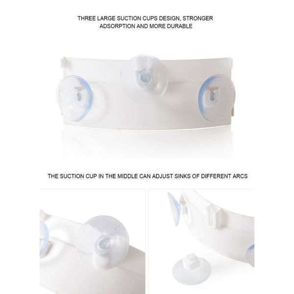 

kitchen foldable garbage bag holder trash storage rack household creative suction cup arc sink hold garbage bag holder o bbyuxp