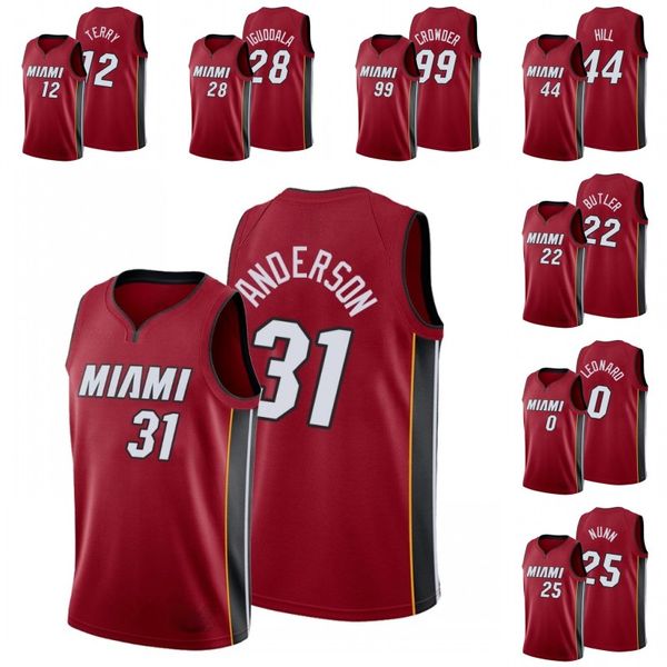 

MiamiHeatMen Emanuel Terry Tyler Herro Dwyane Wade Ryan Anderson Kendrick Nunn Jimmy Butler Meyers Leonard Jersey, Color1