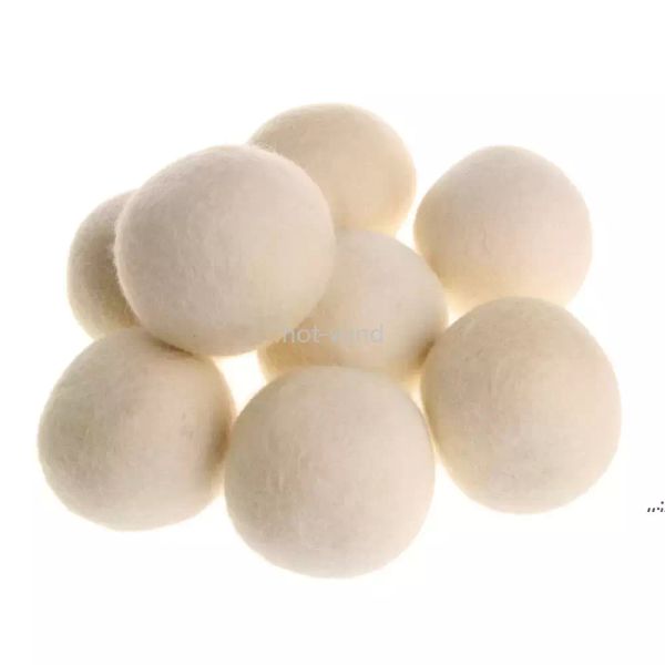 NEU!!! 7 cm wiederverwendbarer Wäschereinigungsball, natürlicher Bio-Wäsche-Weichspülerball, Premium-Bio-Wolltrocknerbälle EE0210