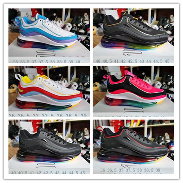 

mens sneakers 720 running shoes bubble pack volt white black oreo fossil pink blast nightshade womens men sports trainers outdoor fashion