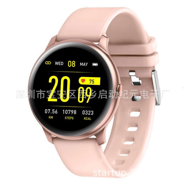 

kw19 popular watch full smart kw19pro touch color screen smart bracelet bluetooth music sports watchcams, Slivery;brown