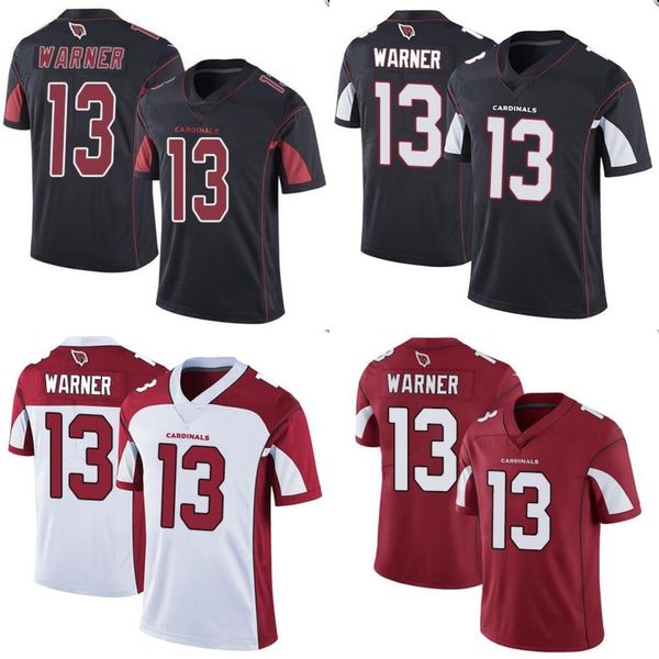 

arizona cardinals men #13 kurt warner men's women youth vapor untouchable limited jersey, Black;red