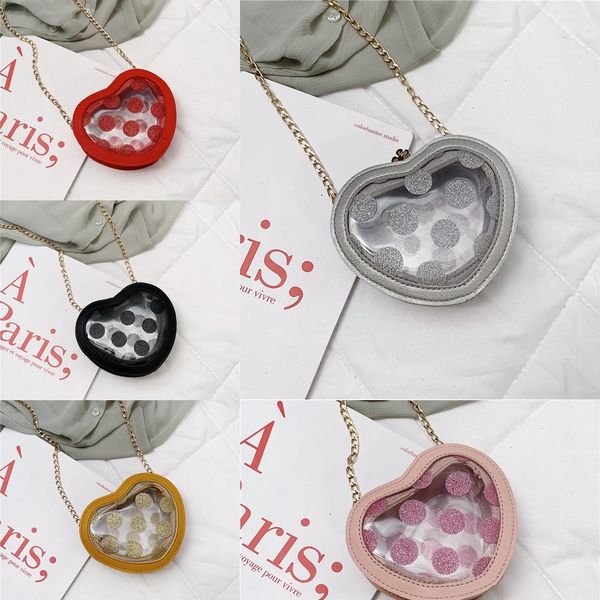 

korean 2020 new children'swave point transparent jelly bag boys and girls accessories children's bag children's clothing stor