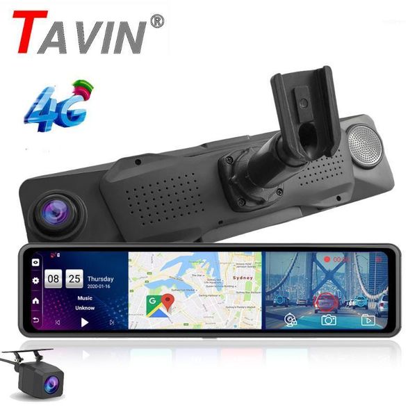 

car video 12 " dvr 4g rear view mirror android 8.1 dash camera 1080p dual lens wifi gps navigation adas dvrs with mount1