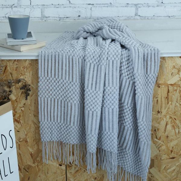 

travel knitted home blanket women outdoor manta shawls divan long chair cover antimacassar baby sleeping quilt1