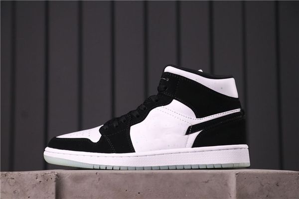 

лучшее качество jumpman 1 mid retro gs panda женщины человек баскетбольные обувь ouff union 1 белые модные тренажеры с коробкой