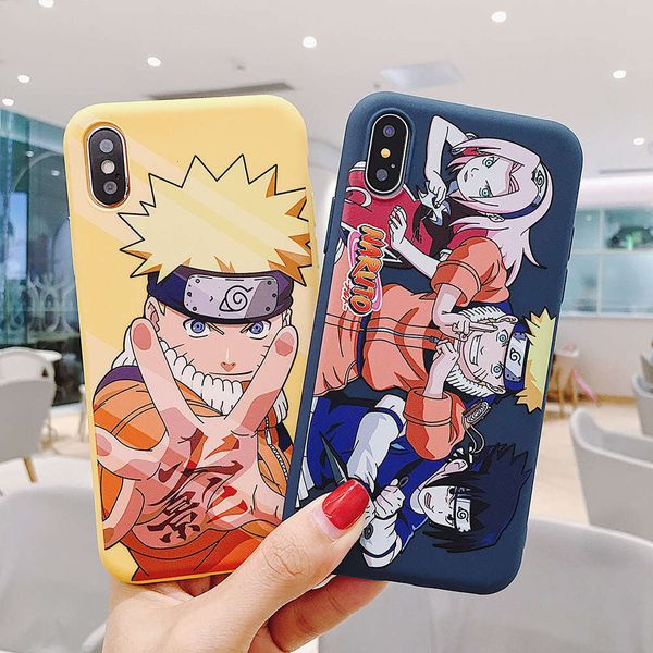 

naruto cartoon mobile phone cover, suitable for vip x, 11 pro, xs, max, xr, 10, 8, 7, 6, 6s plus, silicone soft luxury version