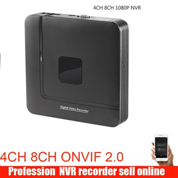 

mini nvr full hd 4 channel 8 channel security standalone cctv nvr 1080p 4ch 8ch onvif 2.0 for ip camera system 1080p, Black;white