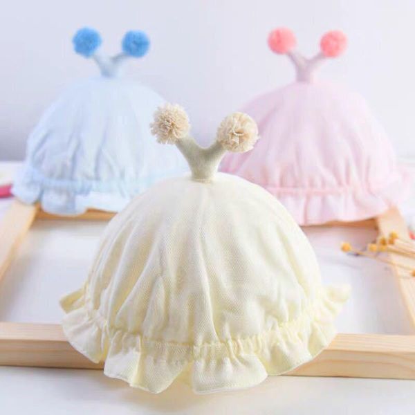 

beanies spring and autumn summer thin gauze female baby hat born child cute super princess