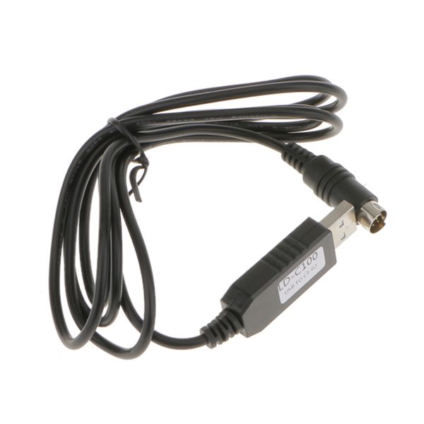 

usb ct-62 cat programming cable for yaesu ft-100, ft-817, ft-857, ft-897 radios, led data lights, mini din 8