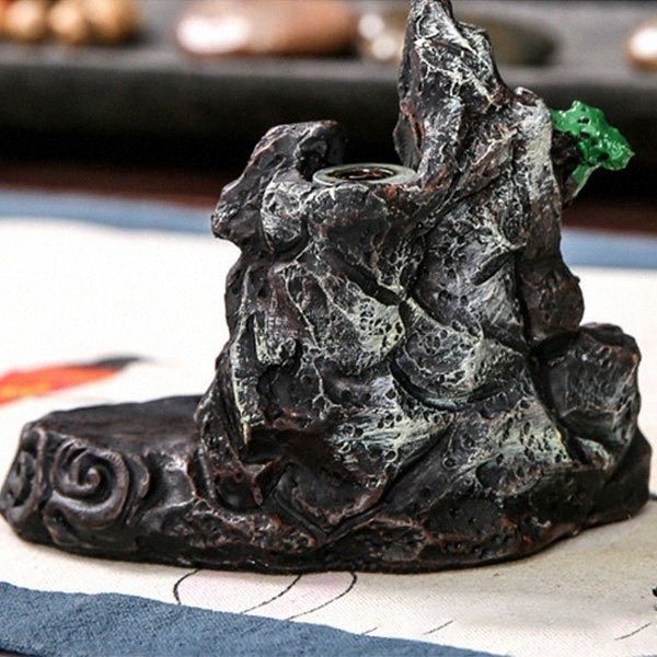 

flowing ceramic glaze smoke moutain designed censer incense burners holder itv1#