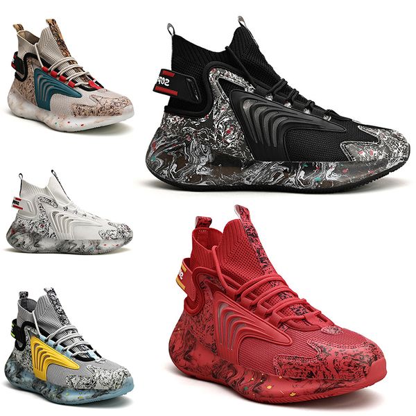 

2021 non-brand fashion men shoes outdoor mens trainers triple black triple white cool grey all red sports sneakers 40-47