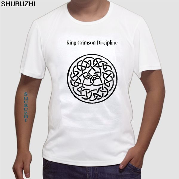 

sport letter printing moot art rock king crimson discipline men design crew neck t shirt euro size