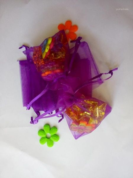 

gift wrap 10*15cm 200pcs organza bag christmas dark purple drawstring jewelry packaging bags for gift/candy/wedding/party yarn1