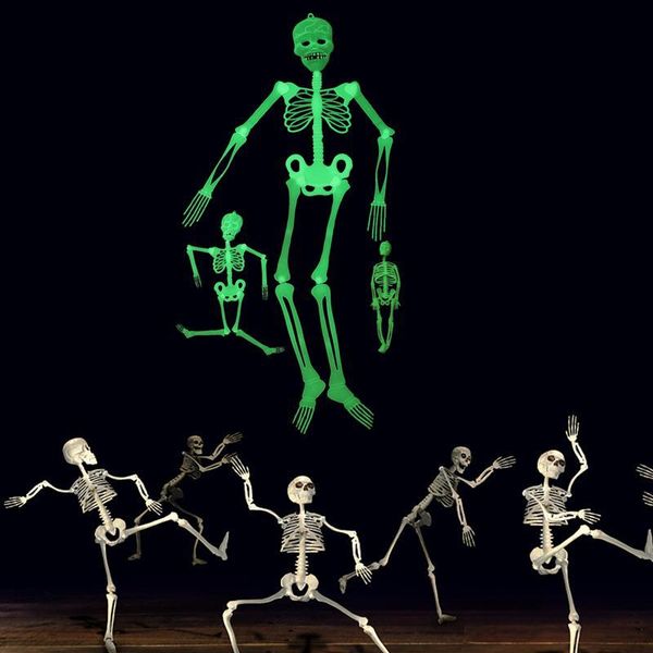 

4шт / набор хэллоуин украшения наклейки смешные скелет наклейки пластиковые наклейки spooky halloween 4шт / набор хэллоуин смазливая недорог