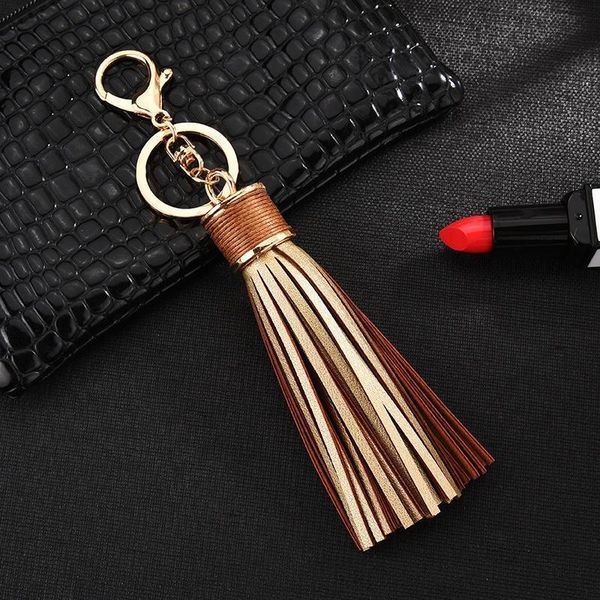 

1pcs colour faux leather tassel fringe pendants woman diy bag car crafts accessories keychain decoration tassels small gifts h sqcvci