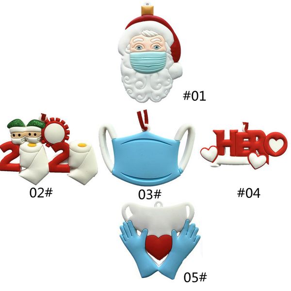 

2020 новый горячий продавать пвх маски снеговика санта-клауса дерево висит украшения висячие украшения любящее сердце маски рождественские у