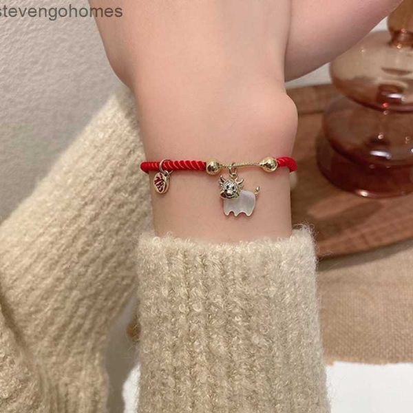 

red rope bracelet year women's design in of the ox, Silver