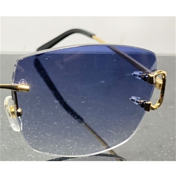 

2021 new oversized sunglasses custom big men rimless sun glasses mens accessories vintage designer sunglass m450, White;black