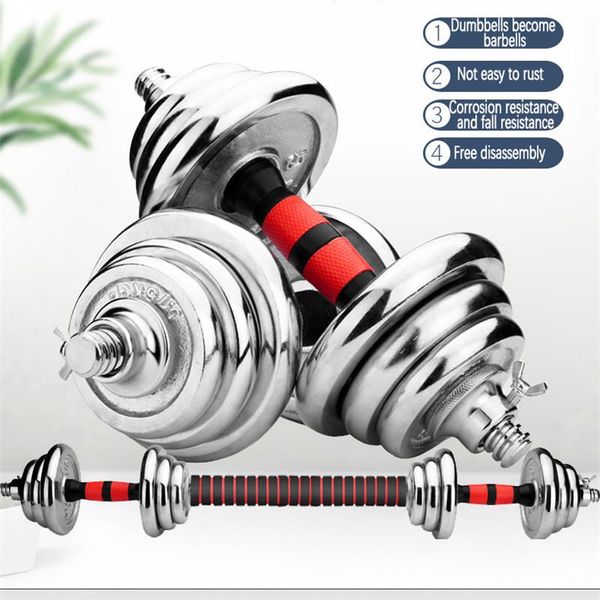 

dumbbells electroplating dumbbell men's fitness home set a pair of 10/15/20/30/40kg full iron adjustable disassembly beginner