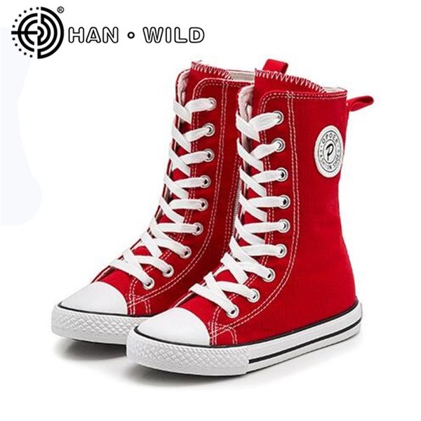 

повседневный high top дети малышей мальчиков девочка классический canvas студенческое зашнуровать flats дети кроссовки унисекс обувь, Black;red