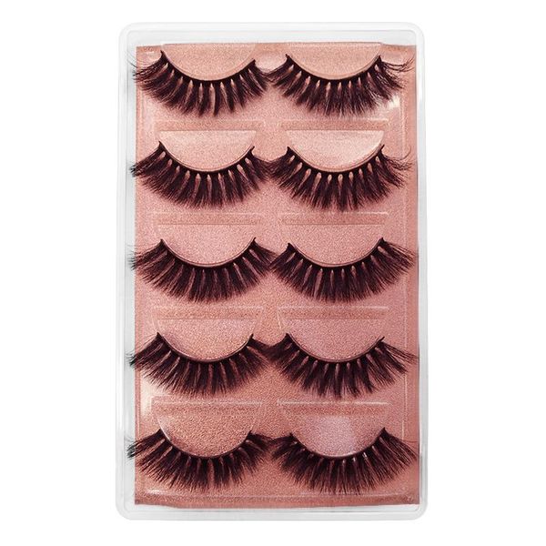 

5 пар ресницы natural long 3d норка ресницы 1см-1.5см 3d норковые ресницы hand made 3d накладные ресницы ресницы для maquiagem cilios sqcvyq