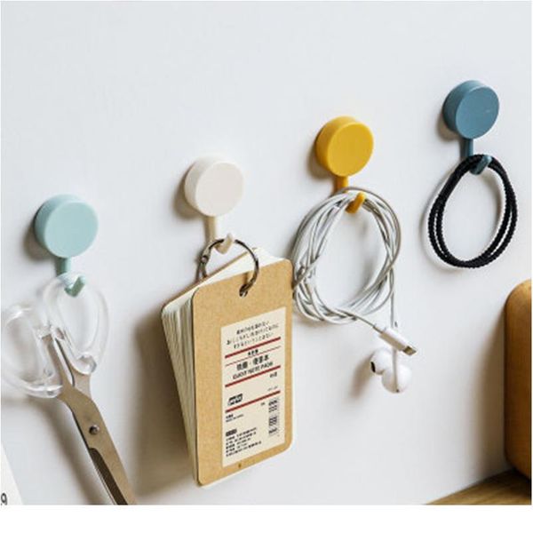 

10pcs solid color punching door without trace nail small hook clothes hook mounted wall hook wall hooks decorativ bbyduf