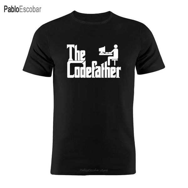

дизайнеры балахон shubuzhi хлопок codefather godfather разработчик программист coder минималистский работа подарков tee футболки толстовка