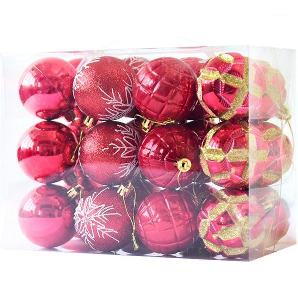 

party decoration christmas ball 6cm painted shaped plating light 24 tree decorations for tree1
