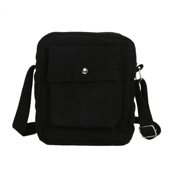 

winter women corduroy flap bag female canvas zipper shoulder & crossbody bag preppy style phone coin money bags for girls