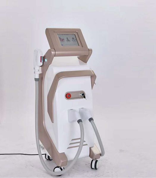 

2 in 1 dpl hair removal machine freckle removal dpl picosecond tattoo removal skin rejuvenation beauty salon use machine, Black