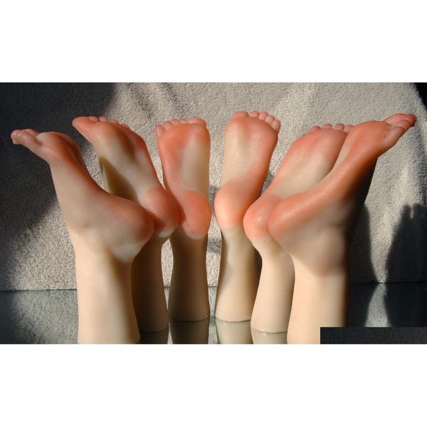 

shipping female silicone mannequin foot manikin foot on display r2fcj, Khaki