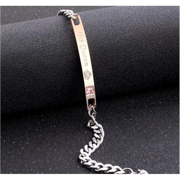 

couple bracelet black bracelet europe and america queen king beast his beauty wild diamond jewelry whol sqclpd new_dhbest