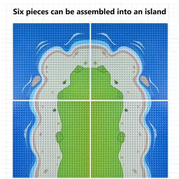 

32*32 small dots seabeach base plate building block accessorie compatible diy blocks sea island baseplate for child toys wmtzzb
