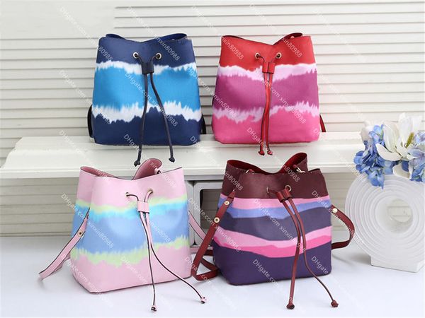 

colorblock leather neonoe handbag women bucket bags luxurys designers bag lady crossbody shoulder bag cosmetic bag neonoe tote