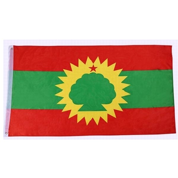 Personalizado Oromo Bandeiras Banners preço barato 100% Poliéster 3x5ft entrega rápida impressão digital de alta qualidade para o exterior