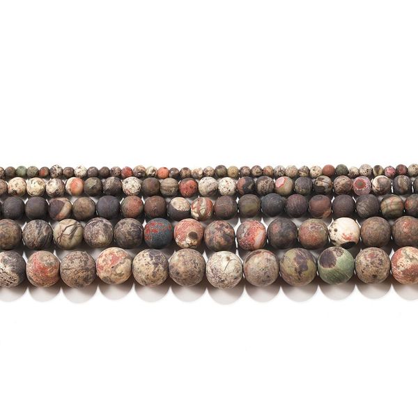 

1strand lot 4 6 8 10mm dull polish matte flower natural stone round loose spacer beads for diy bracelet jewelry makings supplies h jllpbf