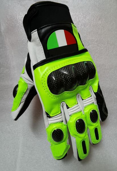 

genuine leather motorbike motorcycle mtb bike mx off-road moto gloves green, Blue;gray