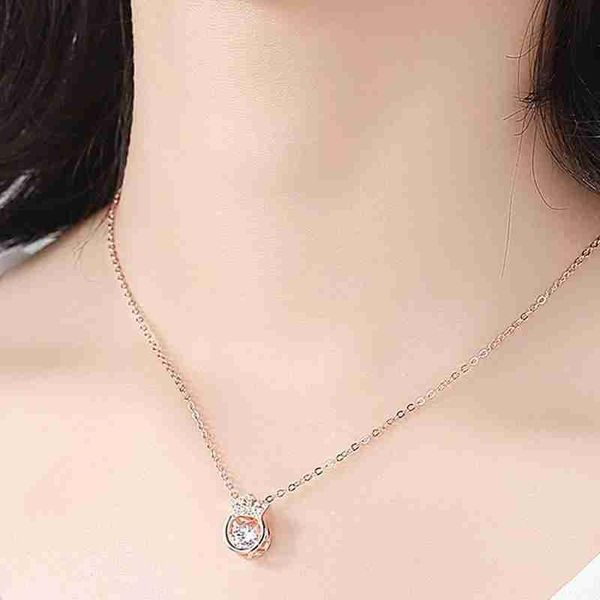 

chains crown necklace for women girl durable elegant gifts girlfriend, Silver