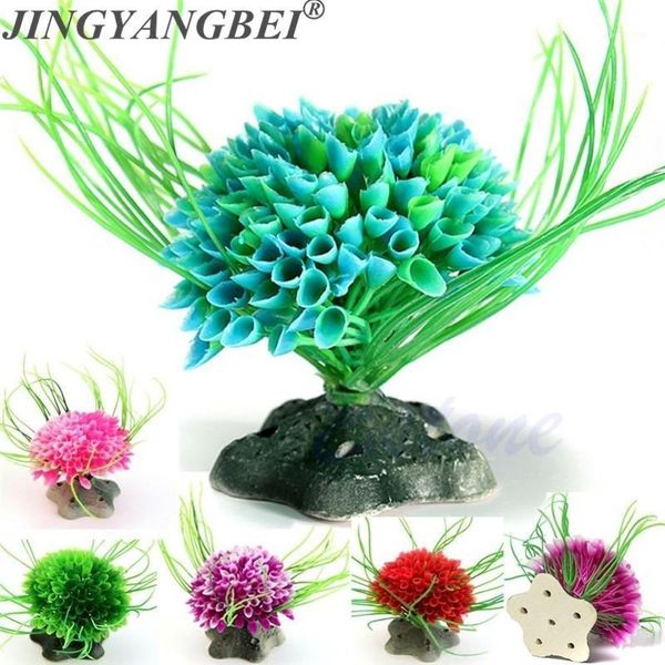 

aquarium fish tank plants aquariums decoration plastic multi-color ba fish ornament decorations artificial grass aquario pumps1