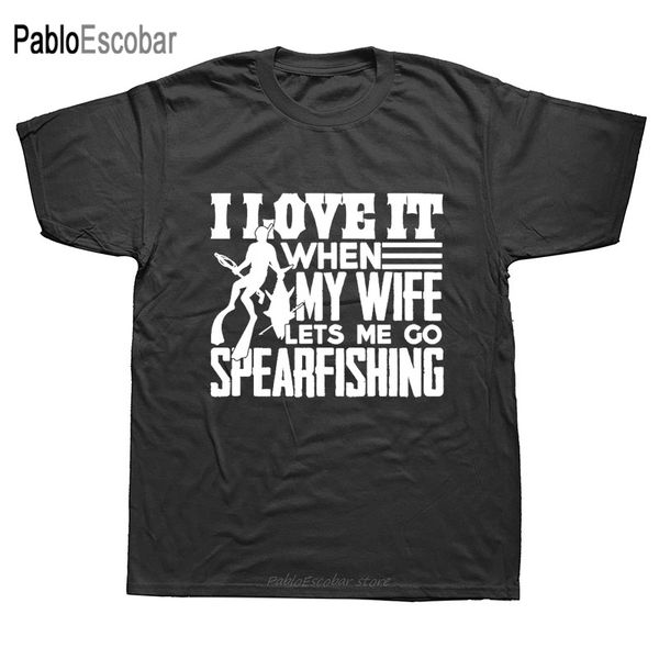 

novelty i love my wife spearfishing mens short sleeves oversized streetwear hip hop printed tees hoodie designers t shirts sweatshirt