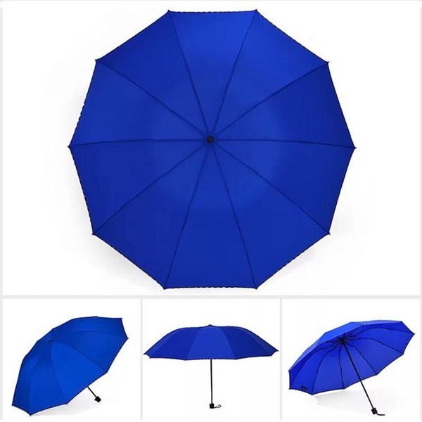 

125cm diameter big male folding umbrella rain women waterproof men parasol gifts large umbrellas for three people bbyktq packing2010