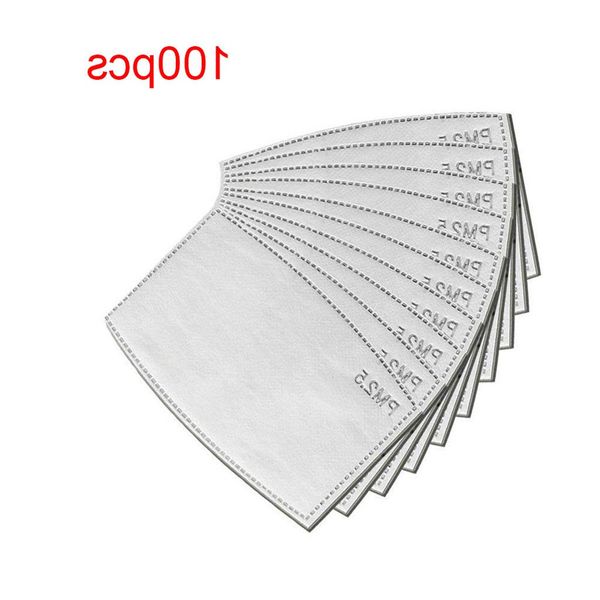 

filter 100pcs face pm2.5 for activated carbon cover breathing insert protective designer fashion mask pattern d3