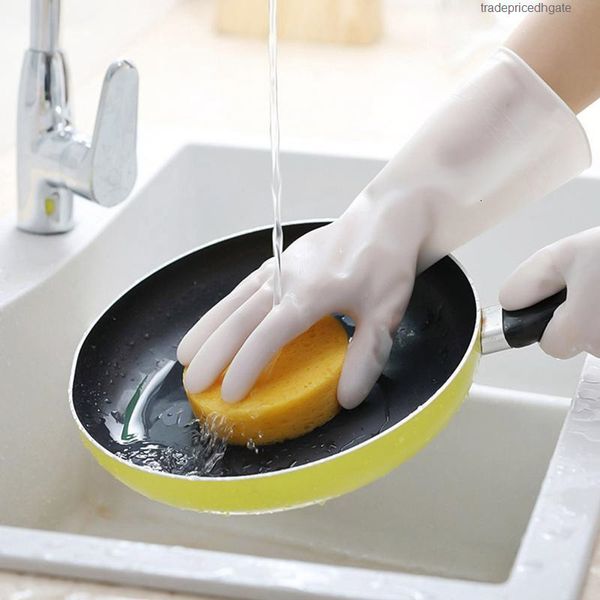 

dishes/clothes nitrile rubber household kitchen washing plastic cleaning waterproof durable wear-resistant gloves