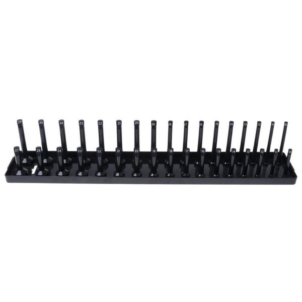 

professional hand tool sets dropship 1 pc metric abs plastic socket organizer holder storage trays - 1/4", 3/8", 1/2"