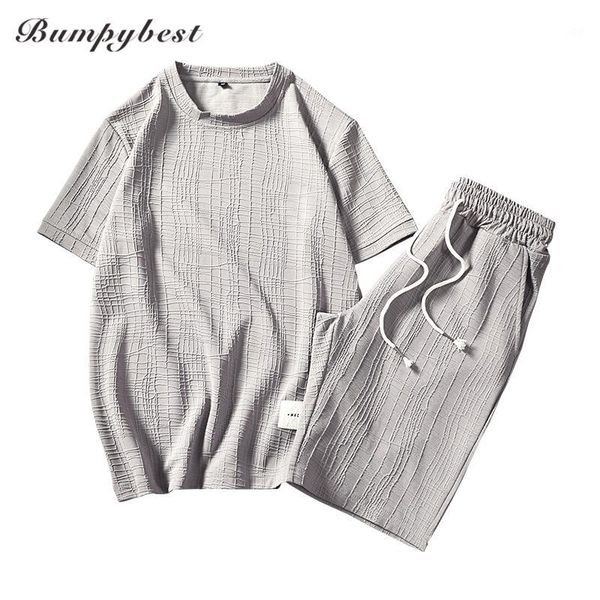 

2018 summer sets men sportswear tracksuit new brand clothing breathable short sleeve & shorts 2 pieces sportswear clothes beach1, Gray