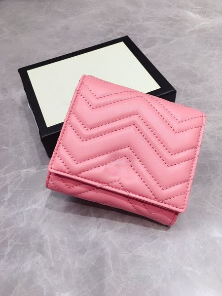 

new designer wallet with box luxury purse with box genuine leather mens wallet 598629 11-10-5cm, Red;black